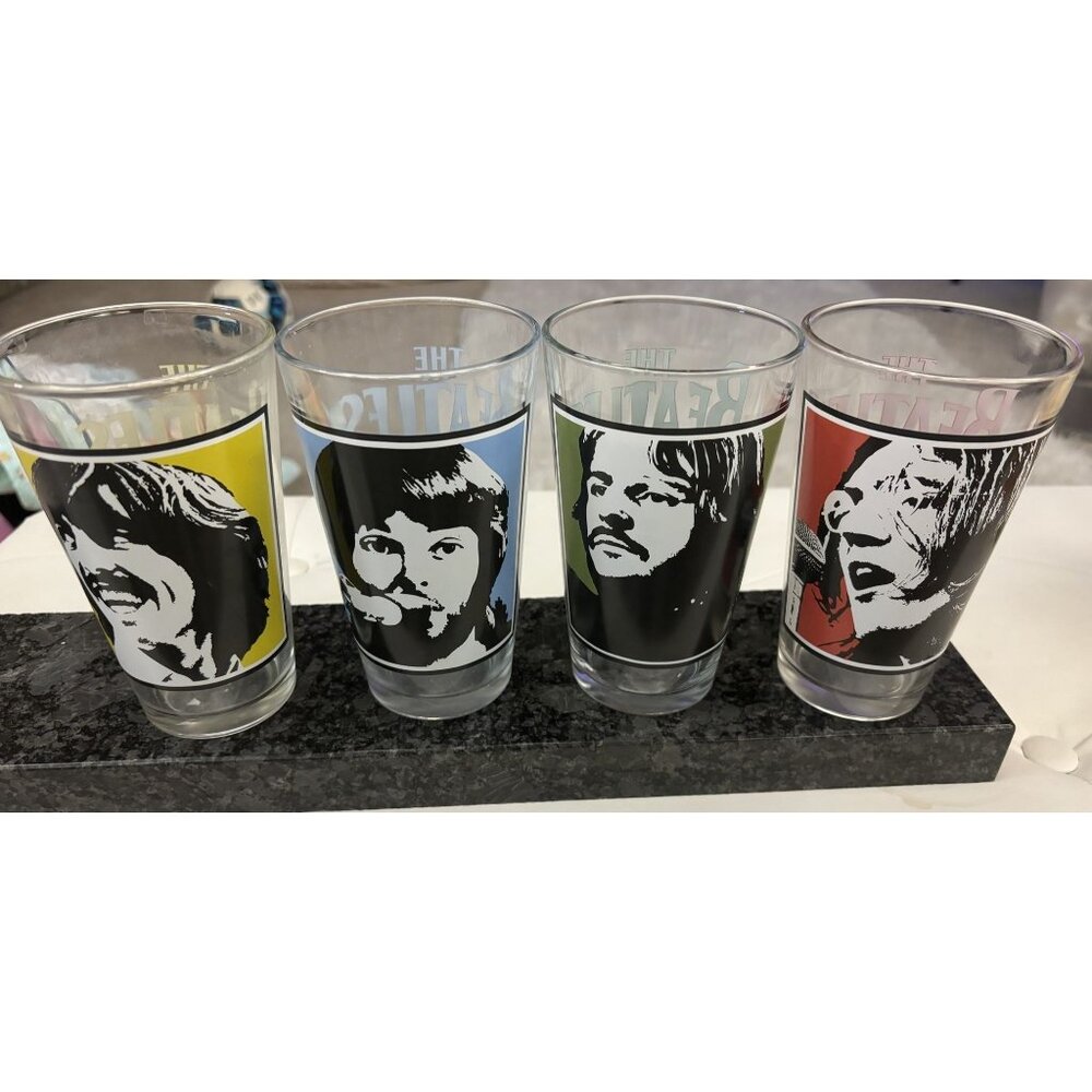 The Beatles commemorative Collective Pint Glasses
